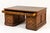 Large Antique English Oak Partners Desk, 1800s For Sale - Image 5 of 10