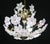 Charming Murano Vintage Chandelier White and Pink Flowers For Sale - Image 6 of 11
