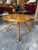 Italian Round Wood Side Table With Curved Four-Leg Base For Sale In Los Angeles - Image 6 of 9