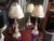 Vintage Murano Opaline & Gold Candle Lamps on Lucite Base - a Pair For Sale - Image 10 of 11
