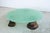 Green Glass Powder and Walnut Coffee Table by Alexander Knysch For Sale - Image 6 of 15