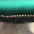 Queen Anne Antique Black Painted and Green Velvet Restored Bench For Sale - Image 3 of 8