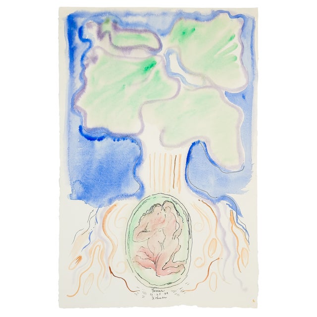 Lovers Robert Lohman, c. 1969 In Lovers, Robert Lohman divides the sheet into two distinct but connected worlds. The lower...