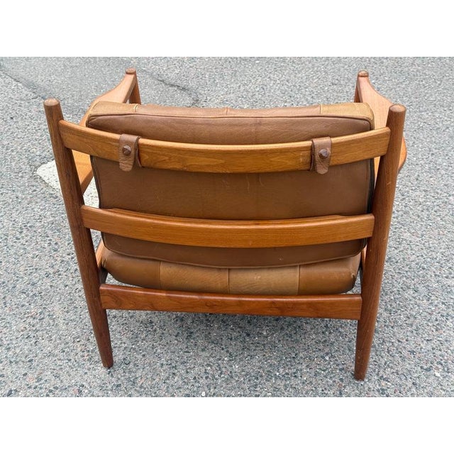 Vintage Teak Läckö Lounge Chair by Ingemar Thillmark for Ope Möbler, Sweden, 1960s For Sale - Image 3 of 9