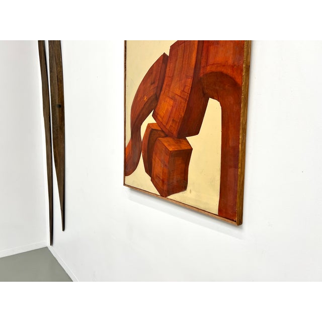 Twisting Totem Body, 1970s, Oil on Canvas For Sale - Image 10 of 18