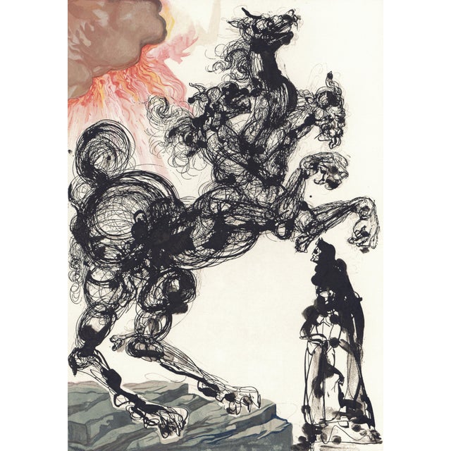 Original engraving from Salvador Dalí’s "The Divine Comedy" published by Editions d’Art Les Heures Claires, Paris, in...