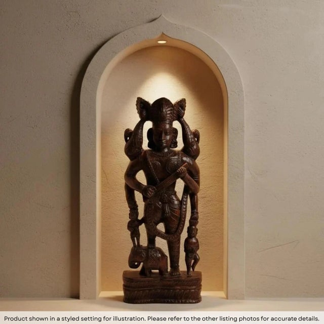 Dimensions: 14”wide X 6” Deep X 38”high Features - A rare piece and only one of its kind exists - Piece shown in the...