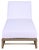 Callan Chaise Lounge, Heather Tan/White For Sale - Image 10 of 12