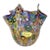 Vintage Murano Campanella Millefiori Handkerchief Vase For Sale