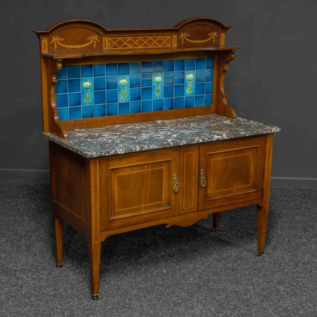 Edwardian Mahogany Washstand For Sale - Image 9 of 9