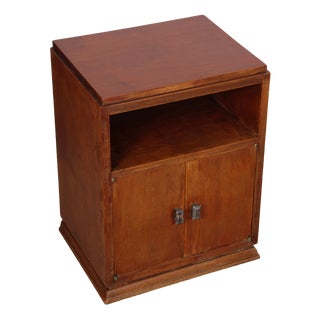 Vintage French Wooden Bedside Tables, 1930s, Set of 2 For Sale