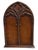 Renaissance Rare Antique Tudor Oak Shrine Trifold Cabinet Mirror For Sale - Image 3 of 3