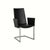 Black Leather and Metal Cantilever Chairs from KFF, Set of 6 For Sale - Image 9 of 14