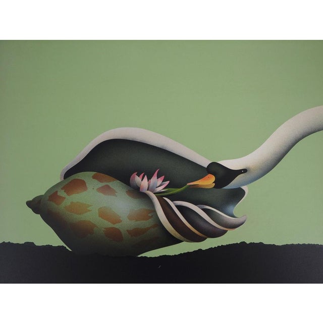 Jean-Paul Donadini, Le cygne et le coquillage, Lithograph For Sale - Image 5 of 8