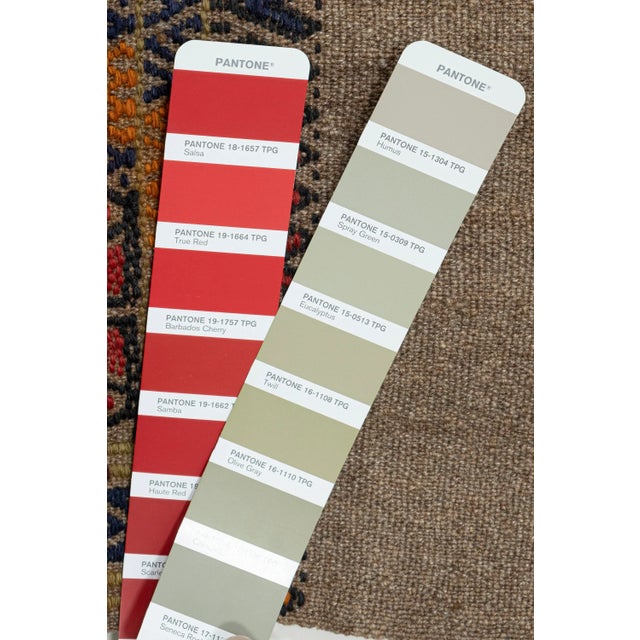 Vintage Long and Narrow Turkish Jajim Kilim Runner 1'9" X 12'12" For Sale - Image 9 of 12