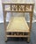 Beige Vintage Palm Beach Chic Ficks Reed Style Rattan and Glass Rolling Bar Cart For Sale - Image 8 of 14