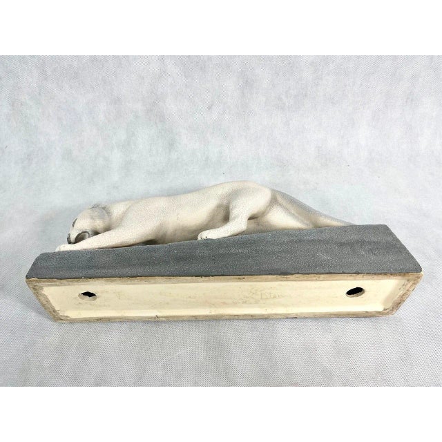 Large Art Deco Ceramic Panther, 1930s For Sale - Image 3 of 11
