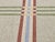 Off-white Vintage American Runner, Flat-Woven Wool & Cotton, Allover Pattern, Green Stripes, 4x24 For Sale - Image 8 of 12