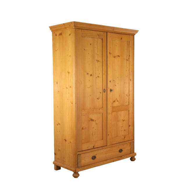 Softwood Wardrobe with Drawer For Sale - Image 9 of 9