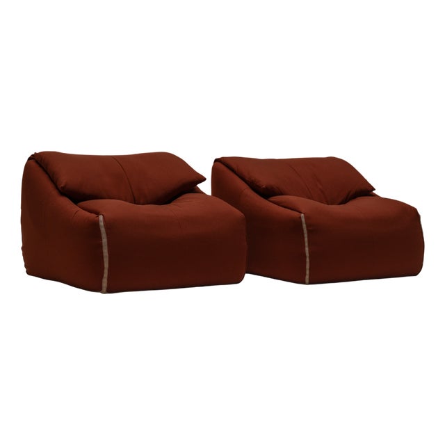 Plumy Chairs by Annie Hiéronimus for Ligne Roset, 1970s, Set of 2 For Sale