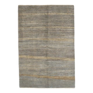 Vintage Hand-Knotted Gabbeh Rug 5'6" X 8'0" For Sale
