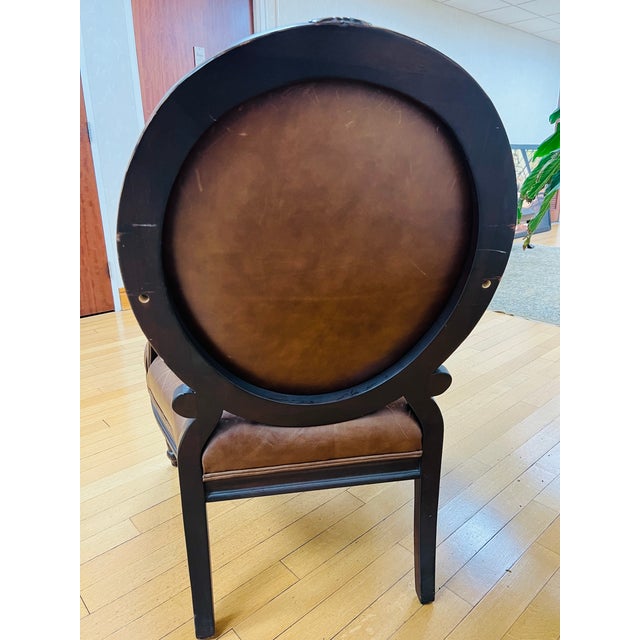 This chair is originally purchased from The New York Plaza Hotel, before its upgrade and conversion. A regency-style...