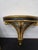 Mid 20th Century Vintage Neoclassical Giltwood Wall Shelf With Black Trim For Sale - Image 5 of 10