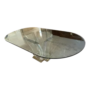 Jeffery Bigelow Brass Lucite and Glass Dining Table Signed