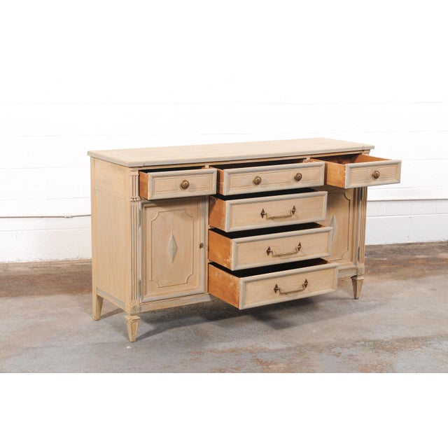French French Painted Sideboard/Buffet, Mid 20th C For Sale - Image 3 of 13