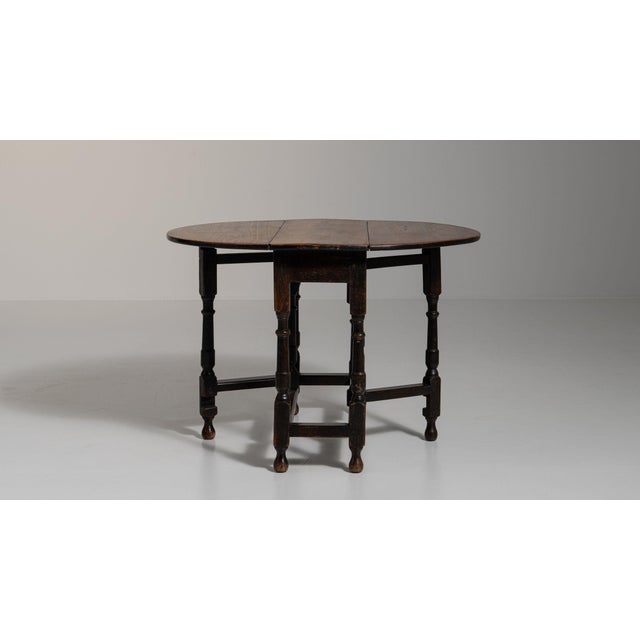Brown 19th Century France Jacobean Brown Wood Console Table For Sale - Image 8 of 11