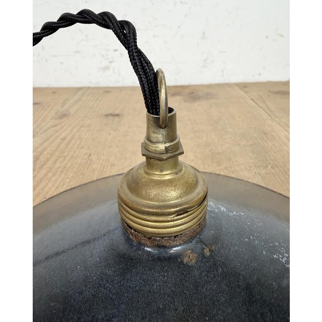 Industrial Black Enamel Light, 1930s For Sale - Image 9 of 17