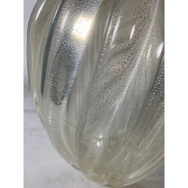 Champagne 1980s Larry Laslo for Mikasa Sculptural Art Glass Vase For Sale - Image 8 of 10