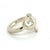 Traditional 1990s Tiffany & Co Estate Heart Ring Size 4.75 Sterling Silver For Sale - Image 3 of 6