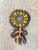 1970s Ceramic Flower Wall Sculpture by Elisabeth Vandeweghe for Perignem, 1960s For Sale - Image 5 of 12