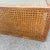 Vintage Boho Chic Cane and Oak Glass Top Coffee Table For Sale - Image 9 of 9
