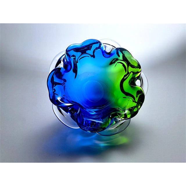 Murano Glass Centerpiece Bowl, 1970s For Sale - Image 6 of 8