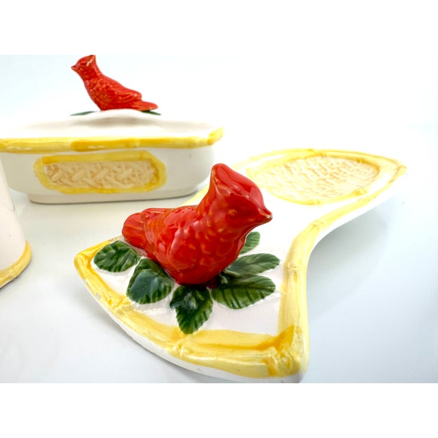 1960s Mid-Century Hand Painted Kitchen Decor, Set of 4 For Sale - Image 4 of 10