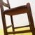 Brown Wooden Chair with Brown Seat and Reinforced Crossbars For Sale - Image 8 of 9