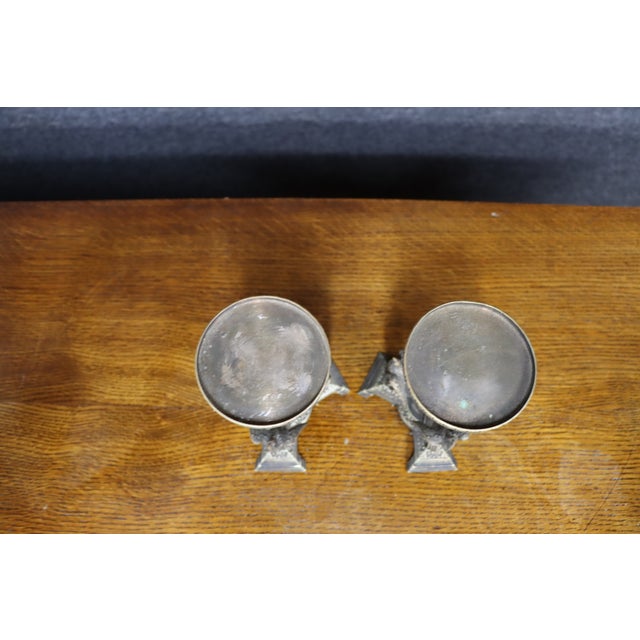 Antique Pair of Victorian Silver-Plated Centerpieces With Birds, Aesthetic Movement For Sale - Image 10 of 12