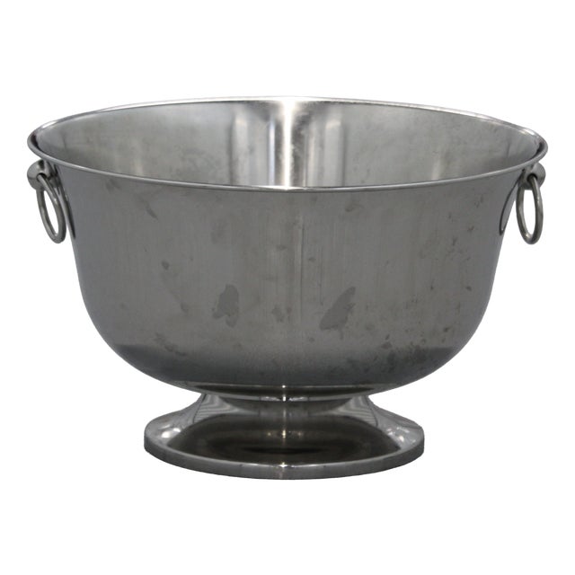 Large Vintage Metal Wine Bucket, 2000s For Sale