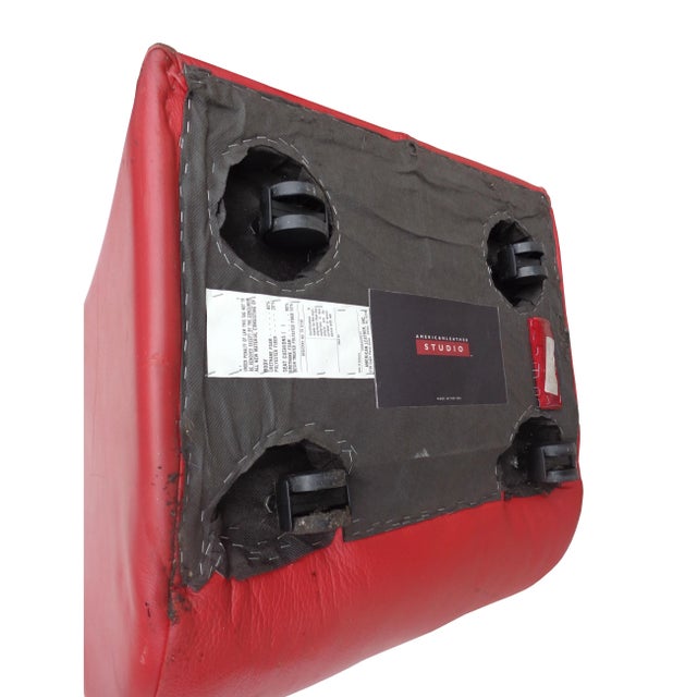 Vladimir Kagan "Rock Star" His and Her Lounge Chairs & Ottoman - 3 Pieces For Sale - Image 11 of 12