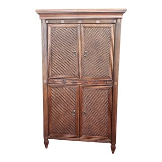 Vintage Tommy Bahama Style Armoire by Lexington For Sale