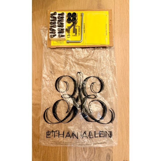 White Pair of Ethan Allen White Curtains– 103" in Height For Sale - Image 8 of 9