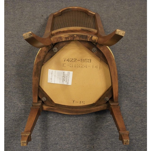 Thomasville Furniture Cellini Collection Italian Provincial Cane Back Dining Side Chair 7422-863 For Sale - Image 9 of 12