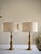 Hollywood Regency Vintage Brass Neoclassical Hollywood Regency Baluster Table Lamps With Linen Drum Shades - a Pair For Sale - Image 3 of 12