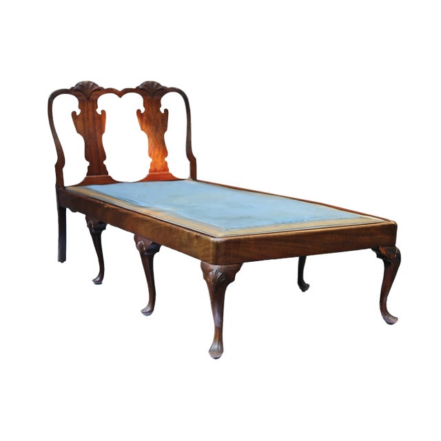 Daybed Antique Mahogany Queen Anne Style For Sale
