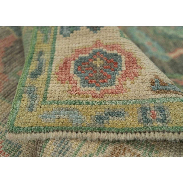 Turkish Oushak Rug 2'7" x 6'4" #20216 For Sale In Houston - Image 6 of 8