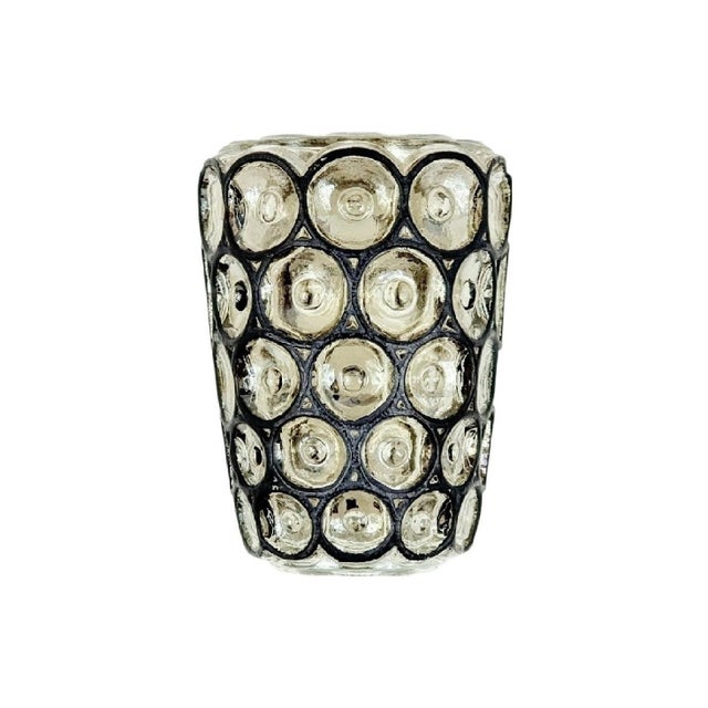 Rare set of 4 mid-century wall lights/sconces from limburg, germany's leading glasswork, renowned for its premium and...