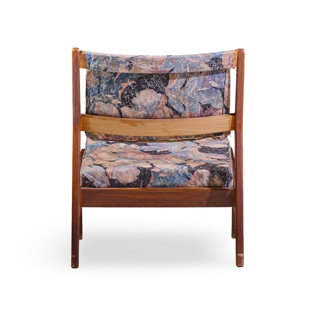 Jens Risom Style Mid Century Lounge Chair For Sale In Chicago - Image 6 of 9