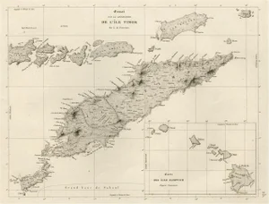 Antique Map with Timor and Nearby Islands, 1825